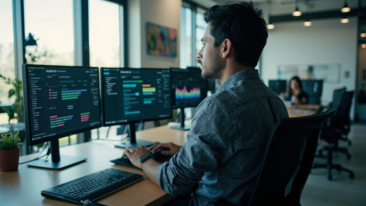 Modern API infrastructure dashboard